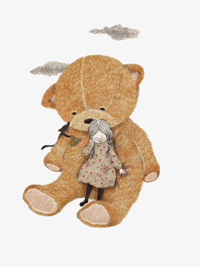 bear-with-girl-png-clipart_1091399